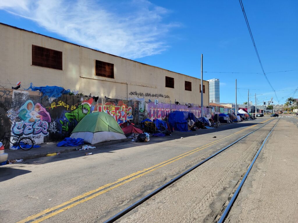 panhandling san diego california